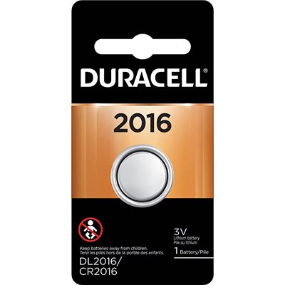 Durcacell CR2016 sur carte 1 mcx