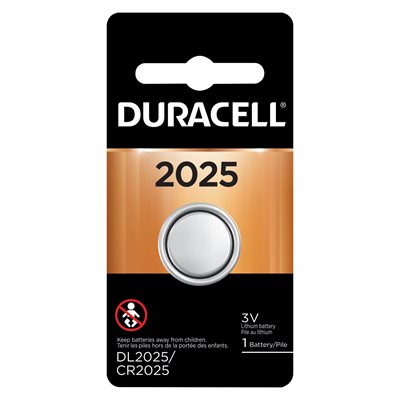 Durcacell CR2025 sur carte 1 mcx