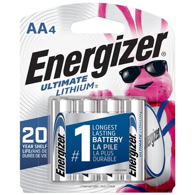 Energizer Lithium AA Ultimate carte de 4