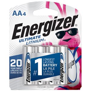 Energizer Lithium AA Ultimate carte de 4