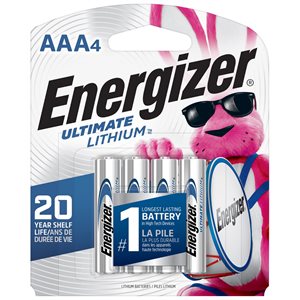 Energizer Lithium AAA Ultimate carte de 4