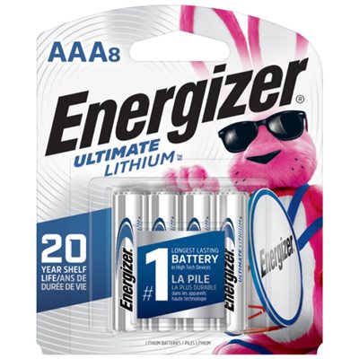 Energizer Lithium AAA Ultimate carte de 8