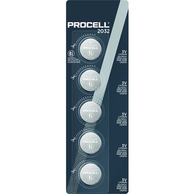 Procell CR2032 carte de 5