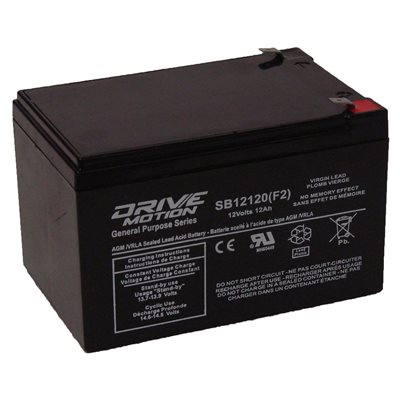 DriveMotion SLA 12 volts 12Ah Term. 1 / 4