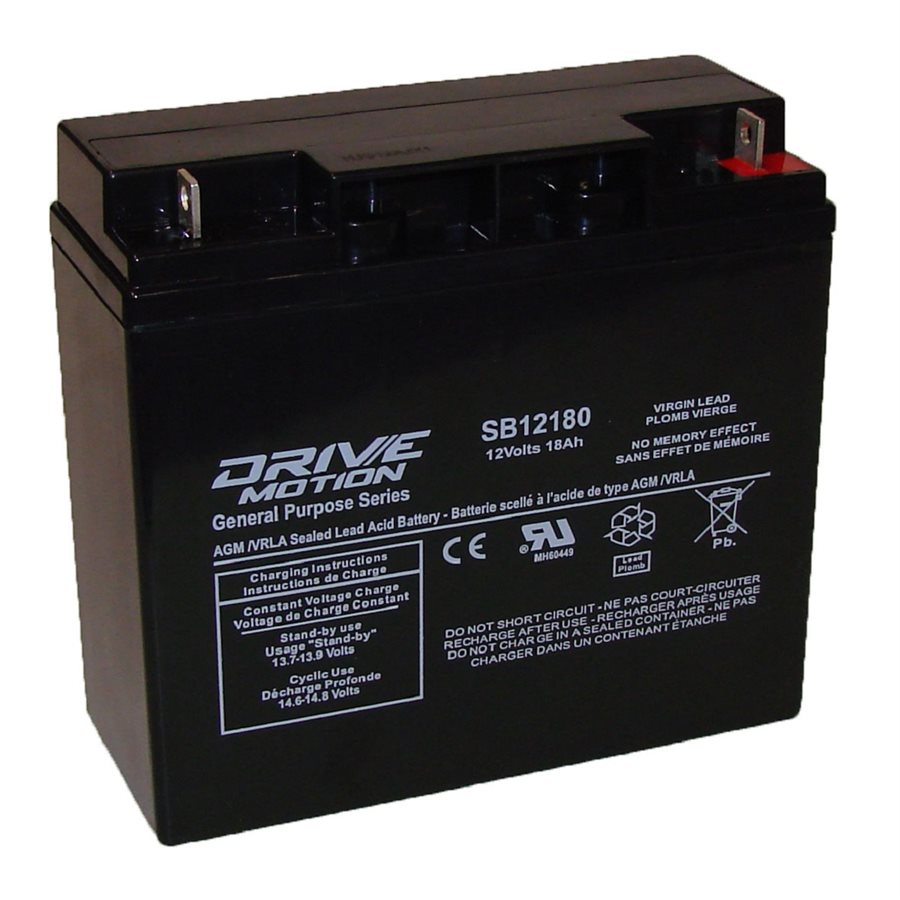 DriveMotion SLA 12 volts 18Ah Term. B