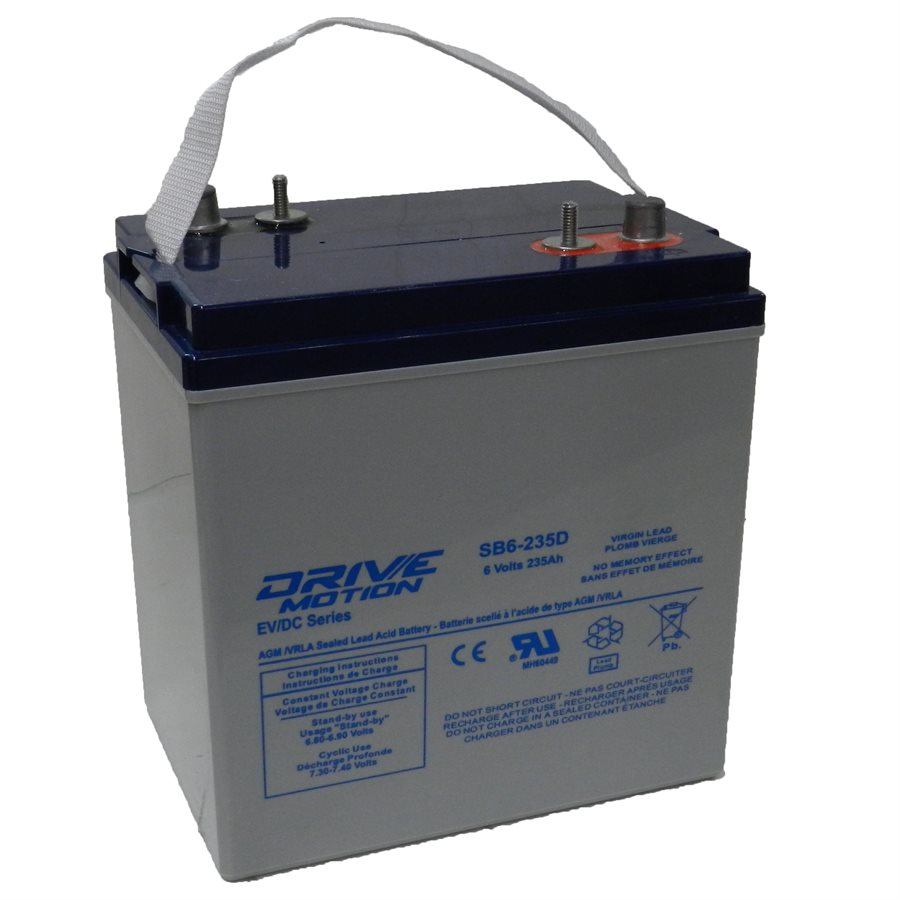 DriveMotion SLA (GC2) 6 volts 235 Ahr Application Motive