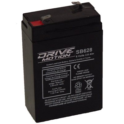 DriveMotion SLA 6 volts 2.8Ah Term. 3 / 16